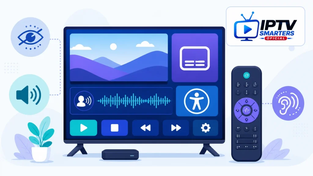 IPTV accesible con lector de pantalla, subtítulos y mando adaptado