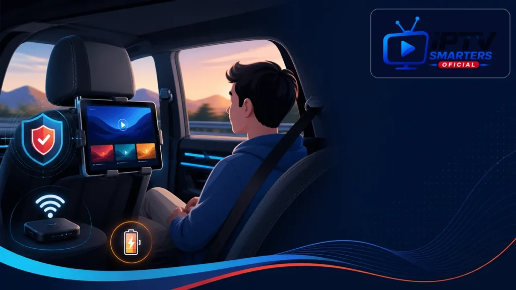 IPTV coche para pasajeros con tableta y hotspot seguro