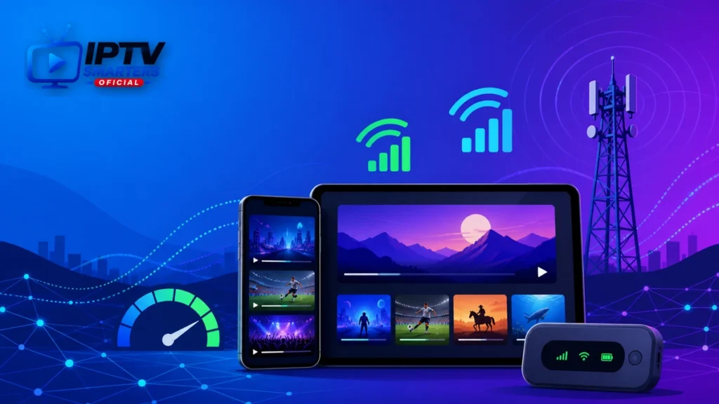 IPTV Smarters Pro datos móviles — guía 4G y 5G 2026