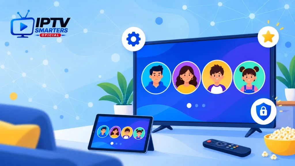 Multi usuario IPTV Smarters Pro — perfiles familiares 2026