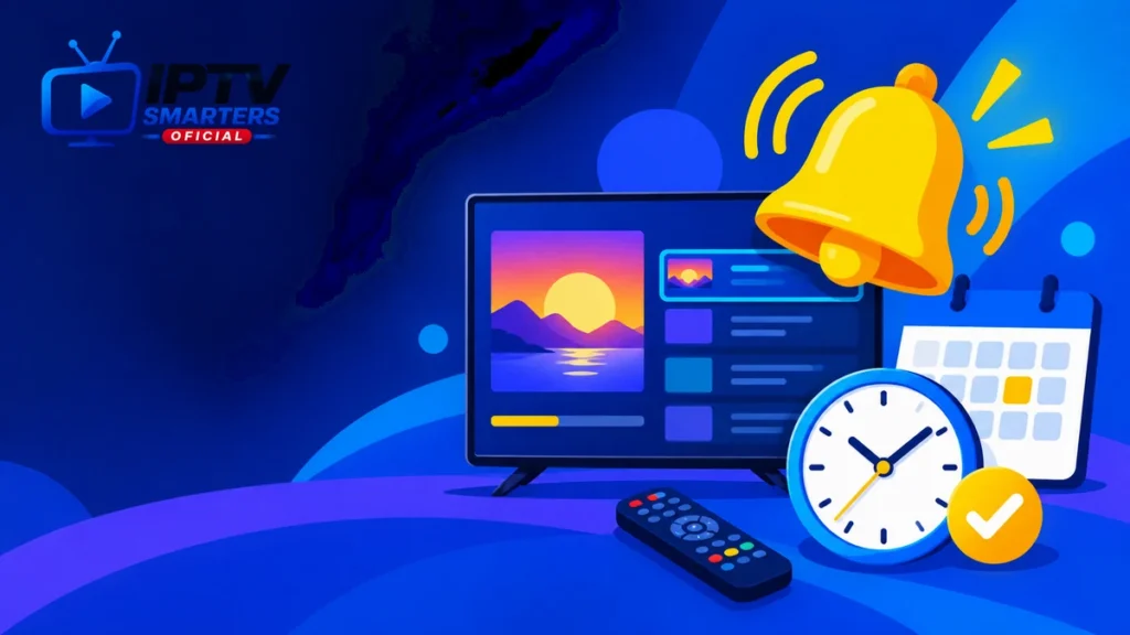 Recordatorios IPTV Smarters Pro para programas y series
