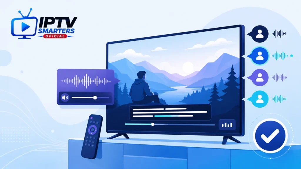 Subtítulos multiaudio VOD IPTV pistas idiomas sincronización