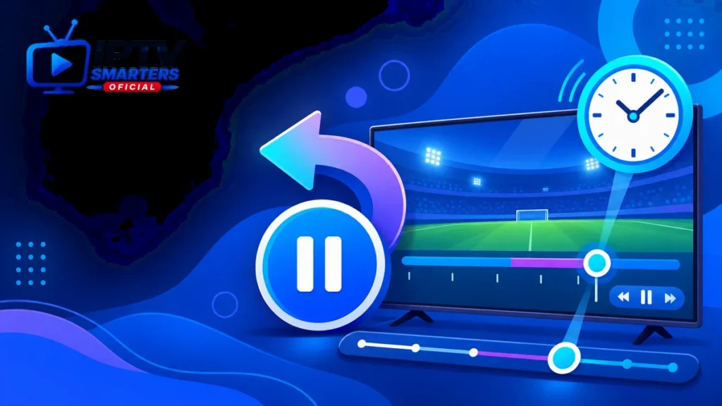 Time shift IPTV Smarters Pro para pausar y rebobinar en directo