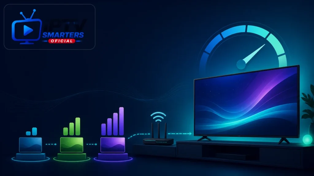 Velocidad internet IPTV Smarters Pro Mbps